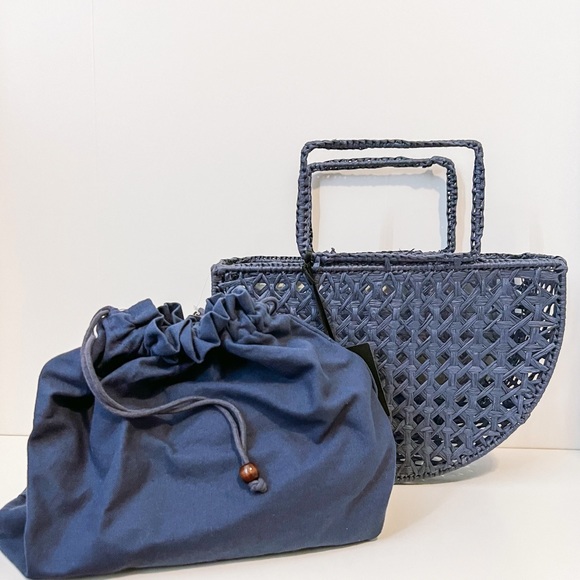 NWT • Revolve x House of Harlow 1960 Woven Raffia Bag - Picture 8 of 11